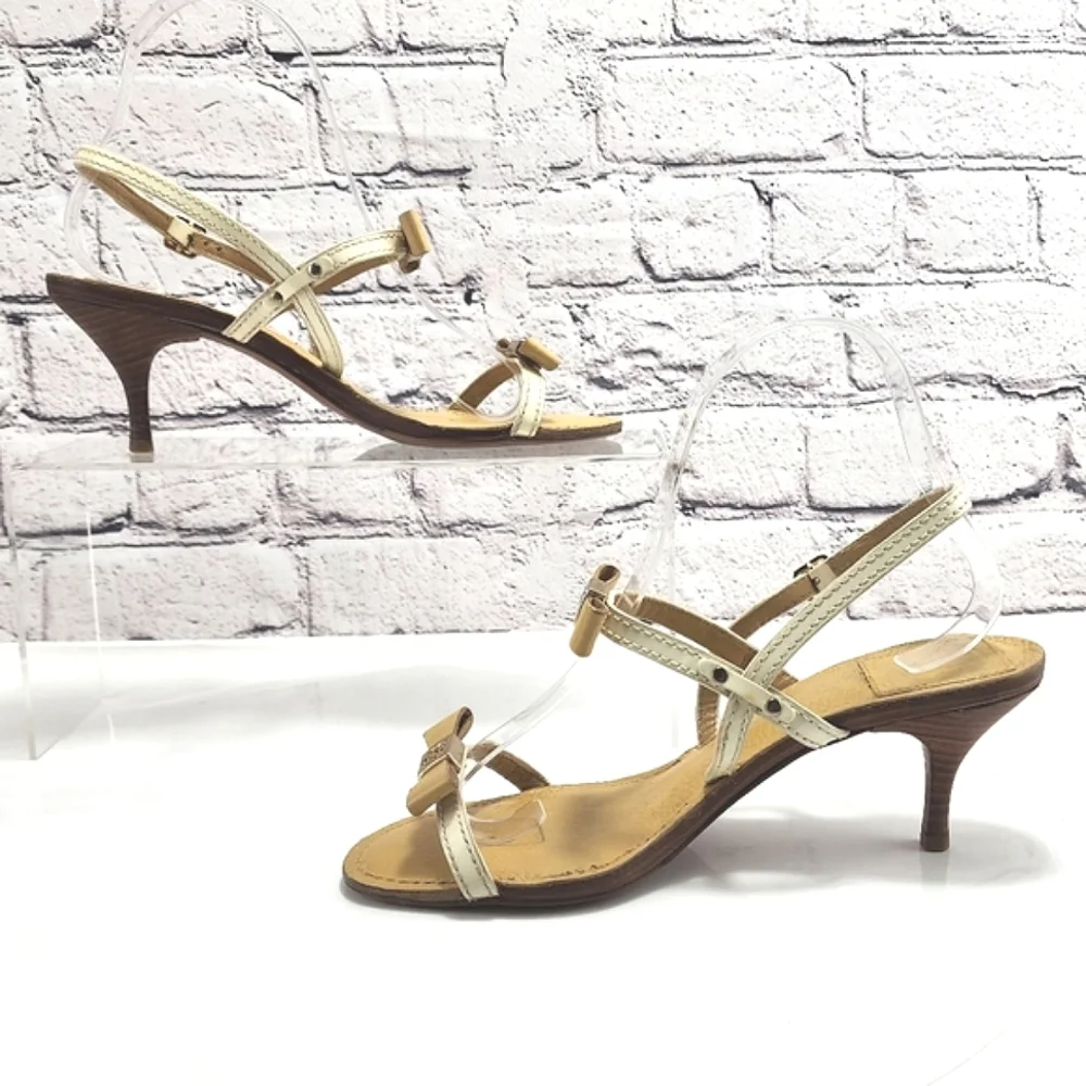 TORY BURCH KAILEY - Kitten heel sandals, iced coffee, approx. 2.7